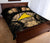 Tokelau Polynesian Quilt Bed Set Hibiscus Gold - Polynesian Pride