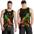 Chuuk Polynesian Men Tank Top - Turtle With Blooming Hibiscus Reggae - Polynesian Pride