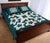 Hawaiian Quilt Bed Set Royal Pattern - Cyan - A1 Style - AH - Polynesian Pride