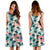 Hawaii Palm Green Color Midi Dress - Polynesian Pride