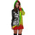 Chuuk Micronesian Women's Hoodie Dress Reggae - Turtle With Hook - Polynesian Pride