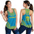 Tuvalu Women's Racerback Tank - Polynesian Chief Flag Version - Polynesian Pride