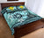 Kanaka Maoli (Hawaiian) Quilt Bed Set - Polynesian Turtle Plumeria Blue - Polynesian Pride