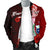 Samoa Polynesian Custom Personalised Men's Bomber Jacket - Coat Of Arm With Hibiscus - Polynesian Pride