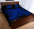 Hawaiian Quilt Bed Set Royal Pattern - Black And Blue - A2 Style - Polynesian Pride