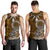 Cook Islands Men Tank Top - Polynesian Boar Tusk Brown - Polynesian Pride