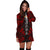 Tonga Hoodie Dress - Polynesian Tattoo Red - Polynesian Pride