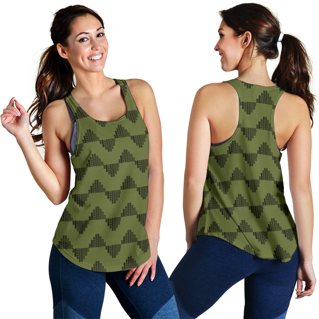 Hawaii Kapala Women's Racerback Tank - Green Green - Polynesian Pride