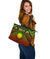 Polynesian Marshall Islands Leather Tote - Reggae Vintage Polynesian Patterns - Polynesian Pride