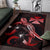 Wallis and Futuna Polynesian Area Rugs - Turtle With Blooming Hibiscus Red - Polynesian Pride