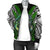 Manaia Mythology Women Bomber Jacket Silver Fern Maori Tattoo - Polynesian Pride