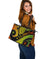 Guam Personalised Leather Tote - Guam Polynesian Decorative Patterns - Polynesian Pride