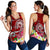 Samoa Custom Personalised Women's Racerback Tank - Turtle Plumeria (Red) - Polynesian Pride