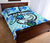 Hawaii Polynesian Plumeria Hibiscus Turtle Quilt Bed Set - AH - Jack Style - Blue - Polynesian Pride