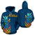 Hawaii Aloha Pineapple All Over Hoodie Unisex Blue - Polynesian Pride