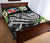 Tahiti Polynesian Quilt Bed Set - Summer Plumeria (Black) - Polynesian Pride