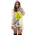 Sivage Wallis and Futuna Hoodie Dress - Sivage Flag & Beige Hibiscus - Polynesian Pride