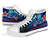 Hawaii High Top Shoes Blue - Vintage Tribal Mountain - Polynesian Pride