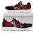 Samoa Polynesian Custom Personalised Sneakers - Coat Of Arm With Hibiscus - Polynesian Pride