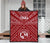 Tonga Premium Quilt - Tonga Seal With Polynesian Tattoo Style (Red) - Polynesian Pride