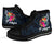 Tonga Polynesian High Top Shoes - Tropical Flower - Polynesian Pride