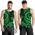 Cook Islands Men's Tank Top - Green Tentacle Turtle - Polynesian Pride