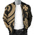 Wallis and Futuna Men's Bomber Jacket - Gold Tentacle Turtle - Polynesian Pride