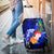 Yap Luggage Covers - Humpback Whale with Tropical Flowers (Blue) - Polynesian Pride