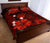 Personalized - Hawaii Map Turtle Hibiscus Plumeria Polynesian Quilt Bed Set - Red - Polynesian Pride