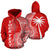 Marshall Islands Polynesian Custom Zip up Hoodie Coconut Red White Unisex Red - Polynesian Pride