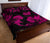 Hawaii Head Hammer Shark Hibiscus Pink Quilt Bed Set - Polynesian Pride