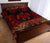 Polynesian Quilt Bed Set - Red Turtle Palm Black Version - Polynesian Pride