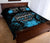 Marquesas Islands Polynesian Quilt Bed Set Hibiscus Blue - Polynesian Pride