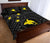 Papua New Guinea Quilt Bed Set - Flag With Polynesian Patterns (Black) - Polynesian Pride