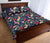 Hawaii Quilt Bed Set Tropical Hibiscus Red And Plumeria White AH - Polynesian Pride