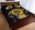 Vanuatu Polynesian Quilt Bed Set Hibiscus Gold - Polynesian Pride