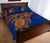 Marshall Islands Polynesian Quilt Bed Set - Marshall Islands Flag & Blue Turtle Hibiscus - Polynesian Pride