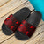 Yap Sandals - Turtle Hibiscus Pattern Red - Polynesian Pride