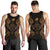 Kosrae Polynesian Men Tank Top Map Gold - Polynesian Pride