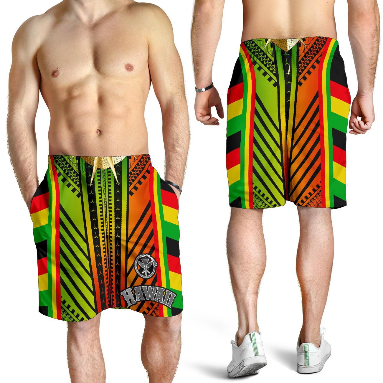 Hawaii Polynesian Men's Short - Tribal Ornamental - Polynesian Pride