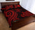 Nauru Quilt Bed Set - Red Tentacle Turtle - Polynesian Pride