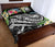 FSM Polynesian Quilt Bed Set - Summer Plumeria (Black) - Polynesian Pride