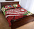 Marshall Islands Polynesian Quilt Bed Set - Summer Plumeria (Red) - Polynesian Pride