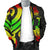 New Caledonia Men's Bomber Jacket - Reggae Tentacle Turtle - Polynesian Pride