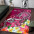 Tahiti Custom Personalised Area Rug - Turtle Plumeria (Pink) - Polynesian Pride