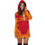 Papua New Guinea Women's Hoodie Dress - Polynesian Flag Chief - Polynesian Pride