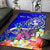 Tonga Custom Personalised Area Rug - Turtle Plumeria (Blue) - Polynesian Pride