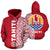 Tahiti All Over Hoodie Polynesian Shoulder Style Unisex Red - Polynesian Pride