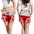 Tonga Polynesian Women's Shorts - Pattern With Seal Red Version Women Red - Polynesian Pride