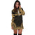 Gambier Islands Women's Hoodie Dress - Polynesian Gold Chief - Polynesian Pride